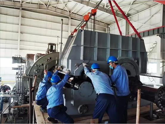 jjb竞技宝为用户检修的进口机组一次投产成功