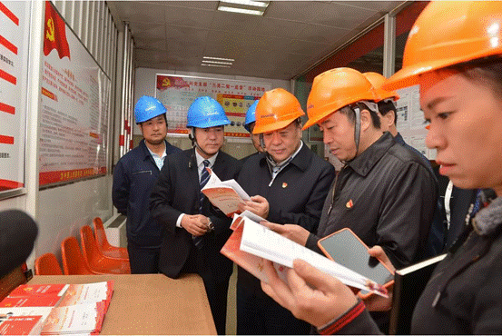 市委巡回指导六组、工投集团调研组深入jjb竞技宝调研指导主题教育工作